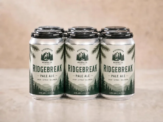 Craft beer, wine, and spirits bottles with premium labels